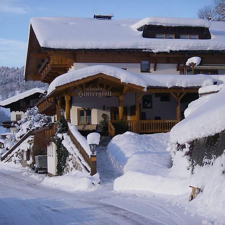 Berggasthof Hintergfoell Unken Bagian luar foto