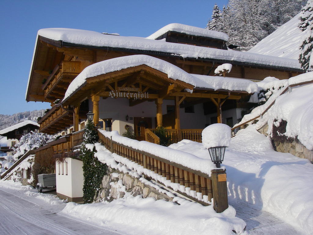 Berggasthof Hintergfoell Unken Bagian luar foto