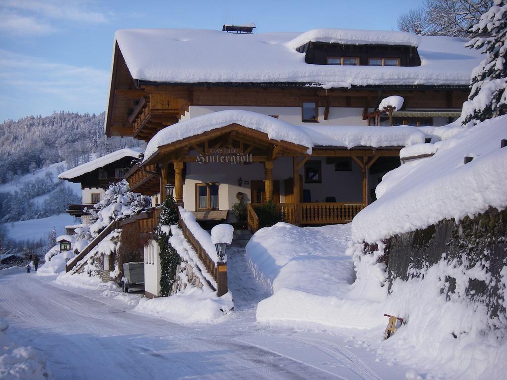 Berggasthof Hintergfoell Unken Bagian luar foto