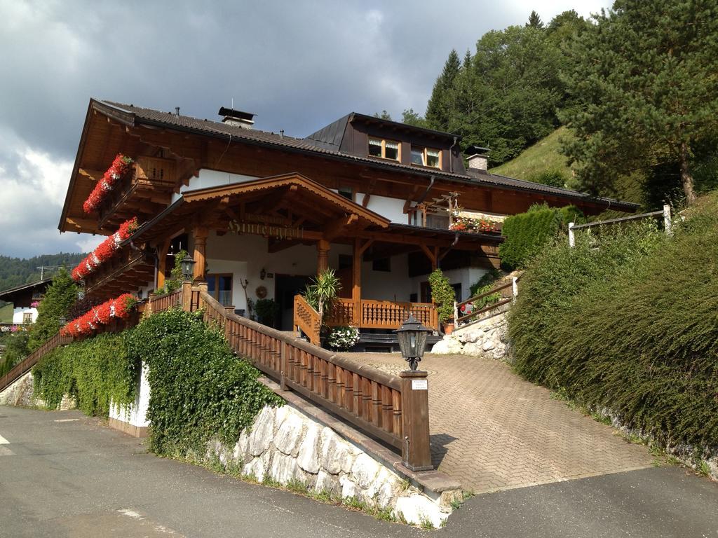 Berggasthof Hintergfoell Unken Bagian luar foto